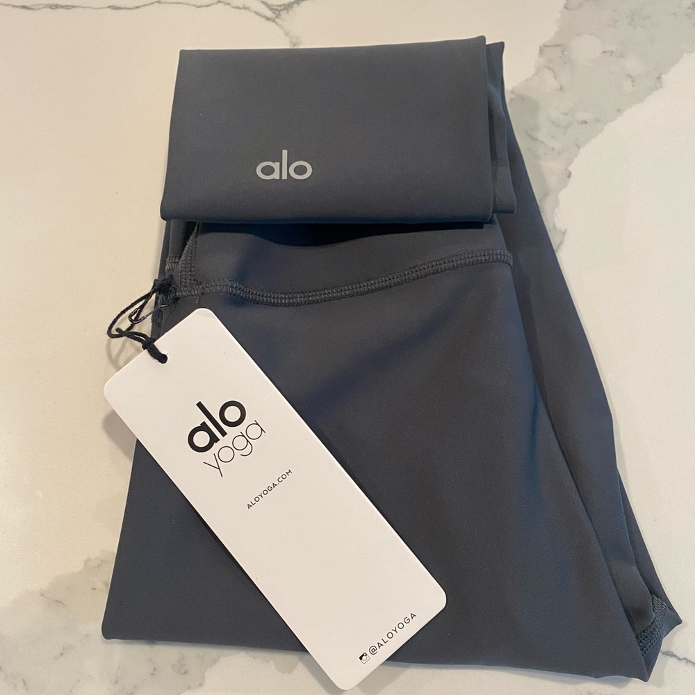 7/8 HIGH WAIST AIRLIFT LEGGING. ALO YOGA. Color: Anthracite, Size: XXS